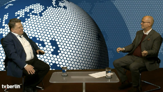Screenshot des Livestreams von TV Berlin